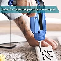 Vista 4 de Kit surtido de tornillos para paneles de yeso, 170 tornillos de madera negra, puntas Phillips, juego de tornillos de hoja de rosca gruesa, tornillos