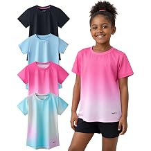 Liberty Pro 4 Pack Youth Girls Short Sleeve Athletic Shirts