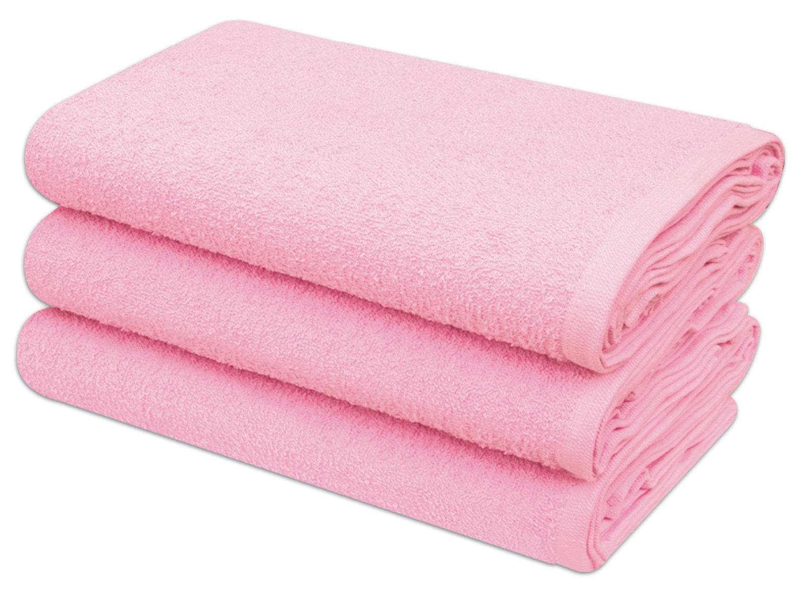 Pack of 12 DARLING Premium Quality Soft Baby Terry Towelling Nappies 100% Cotton (Pink)