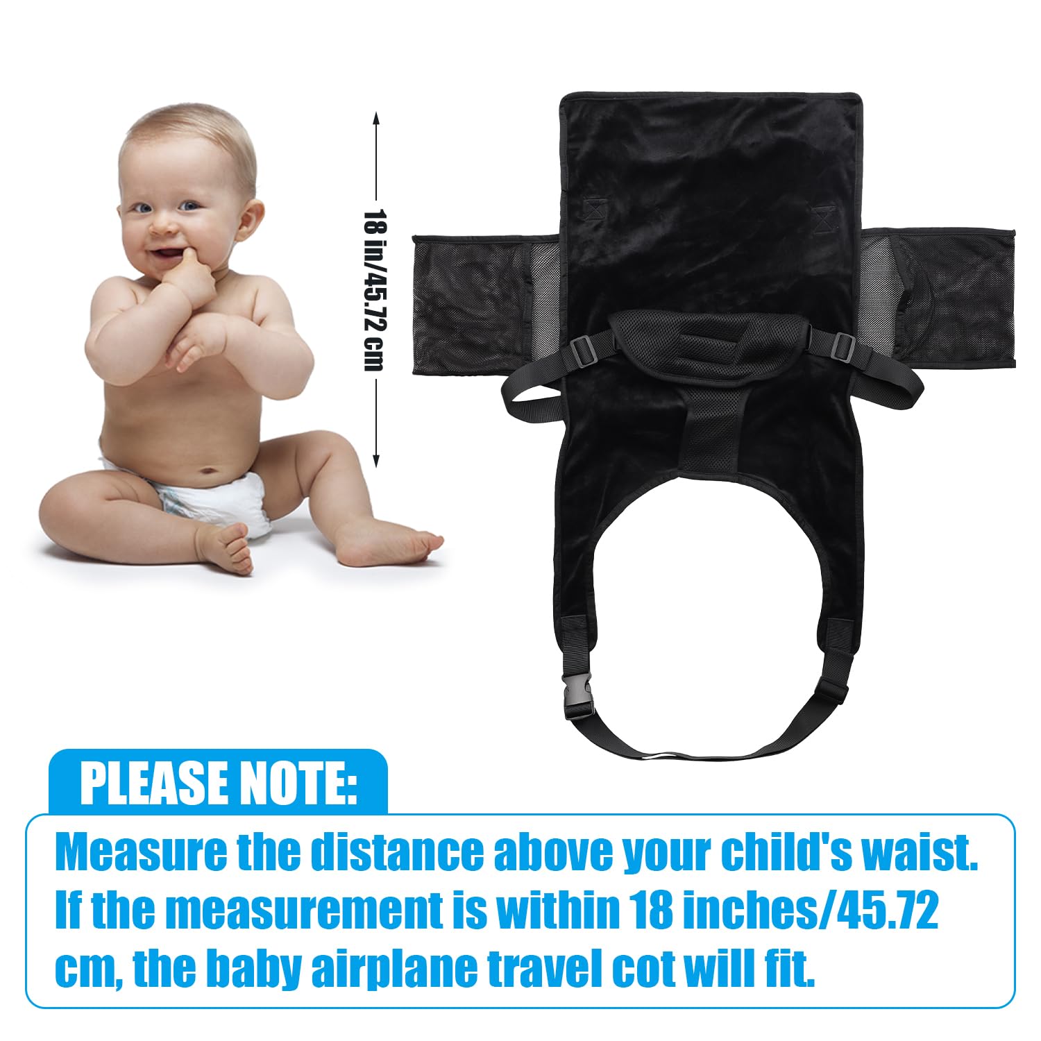 Lit Bébé avion - Berceau réglable - Siège enfant extensible - Accessoires de voyage Lit Bébé avion - Berceau réglable - Siège enfant extensible - Accessoires de voyage
