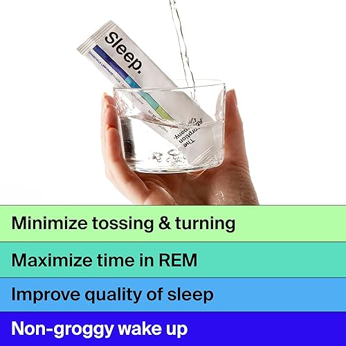 Miniatura 3 de Sleep Aid Powder - Bebida calmante para un sueño profundo con azafrán liposomal, magnesio y PharmaGABA, suplemento natural sin melatonina para