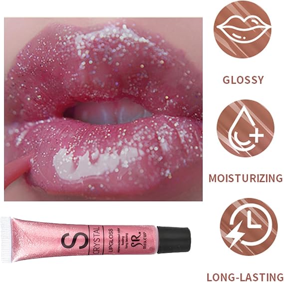 Moisturizing Lip Gloss Hydrating Tinted Lip Oil Long Lasting Shimmer Liquid Lipsticks Moisturizing Shimmer Lip Glow Oil Plumping Lip Oil for Lip Care and Dry Lip