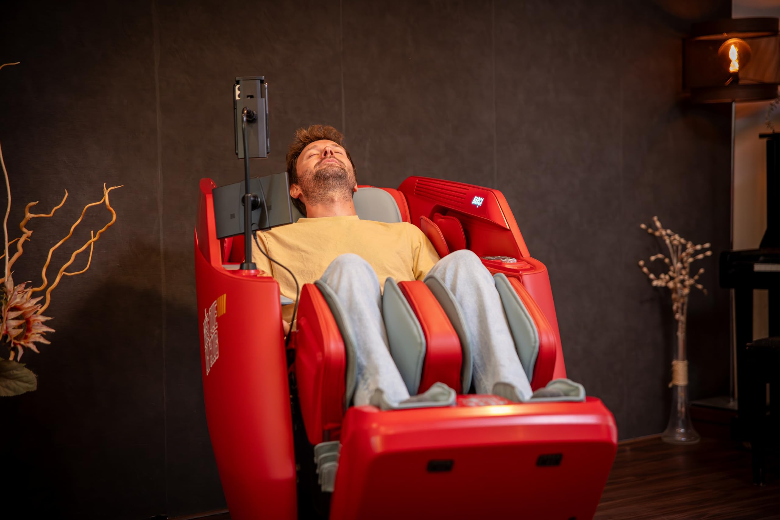 FC BARCELONA® | PRO 4D Sillón Masaje 4D Oficial del FC Barcelona | Masaje 4D Inteligente I Cabezales con recorrido SL Hyperbola I Gravedad Cero I Termoterapia | Reflexología Gua Sha plantar