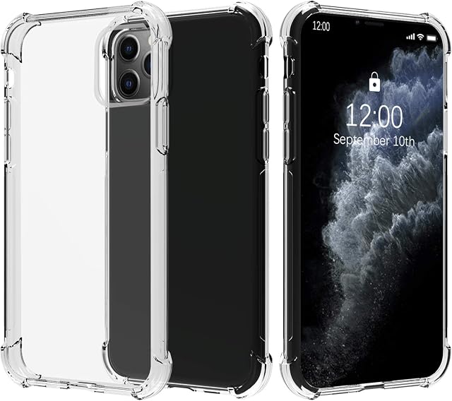 Migeec for iPhone 11 Pro Case - Crystal Clear Hybrid Material Covers Air Cushion Gel Bumper Technology Full Protection Phone Case for iPhone 11 Pro