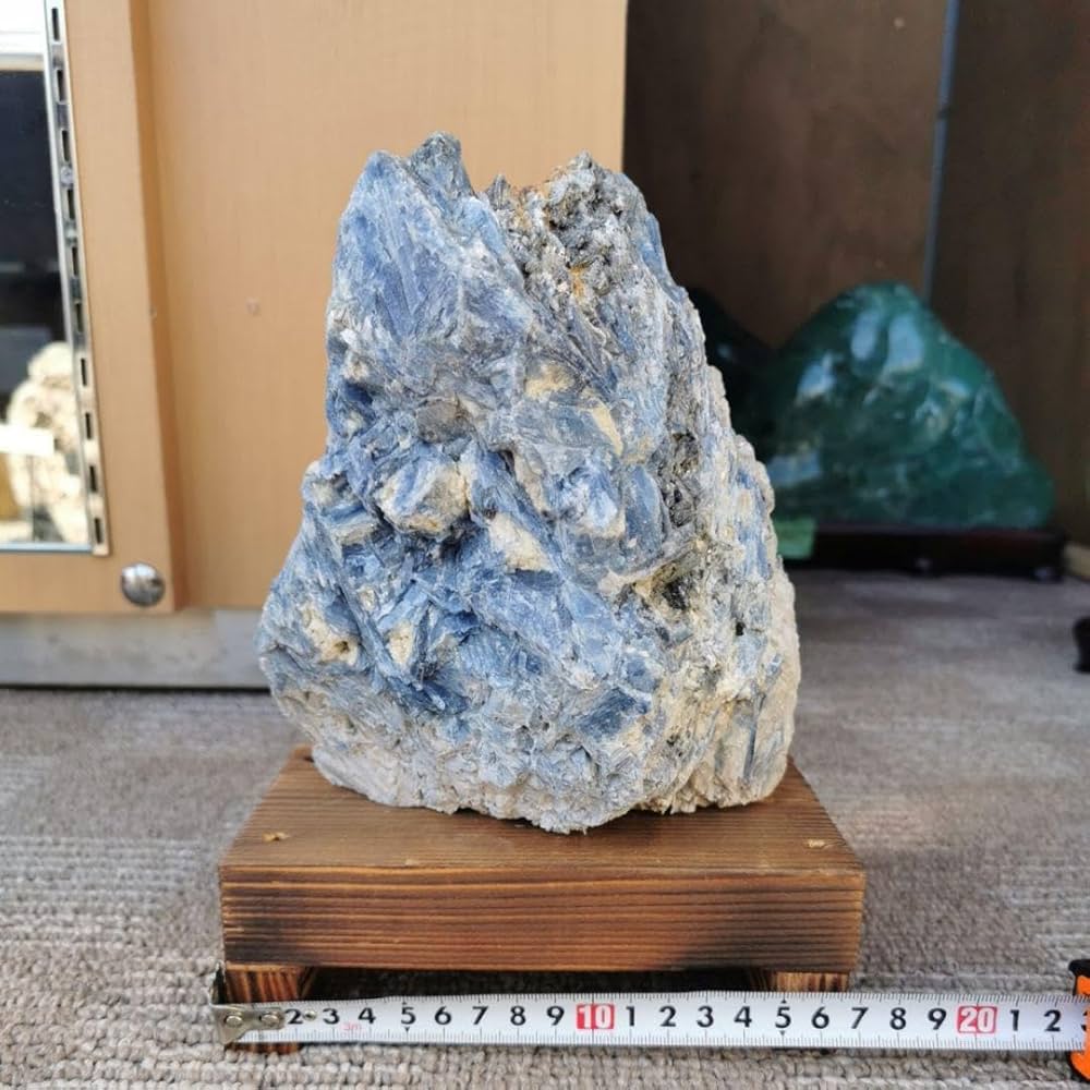 カイヤナイト　原石　4.1キロ　鑑賞石　石　置物　オブジェ　インテリア カイヤナイト原石4.1キロ鑑賞石石置物オブジェインテリア