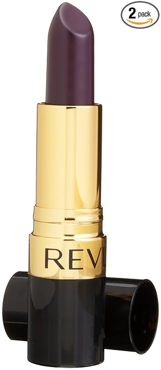 REVLON PROFESSIONAL Super Lustrous Lipstick With Vitamin E And Avocado Oil, Cream Lipstick In Violet, 663 Va Va Violet, 0.15 Oz (Pack Of 2)