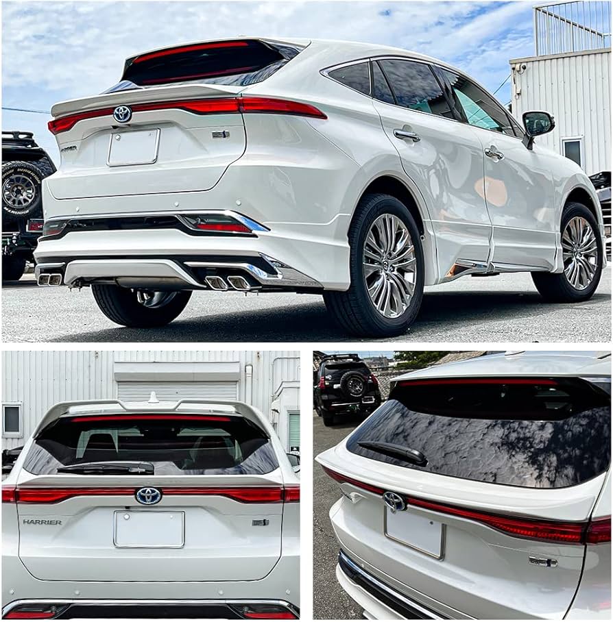 80系ハリアーモデリスタバックドアスポイラー(プレシャスブラックパール)