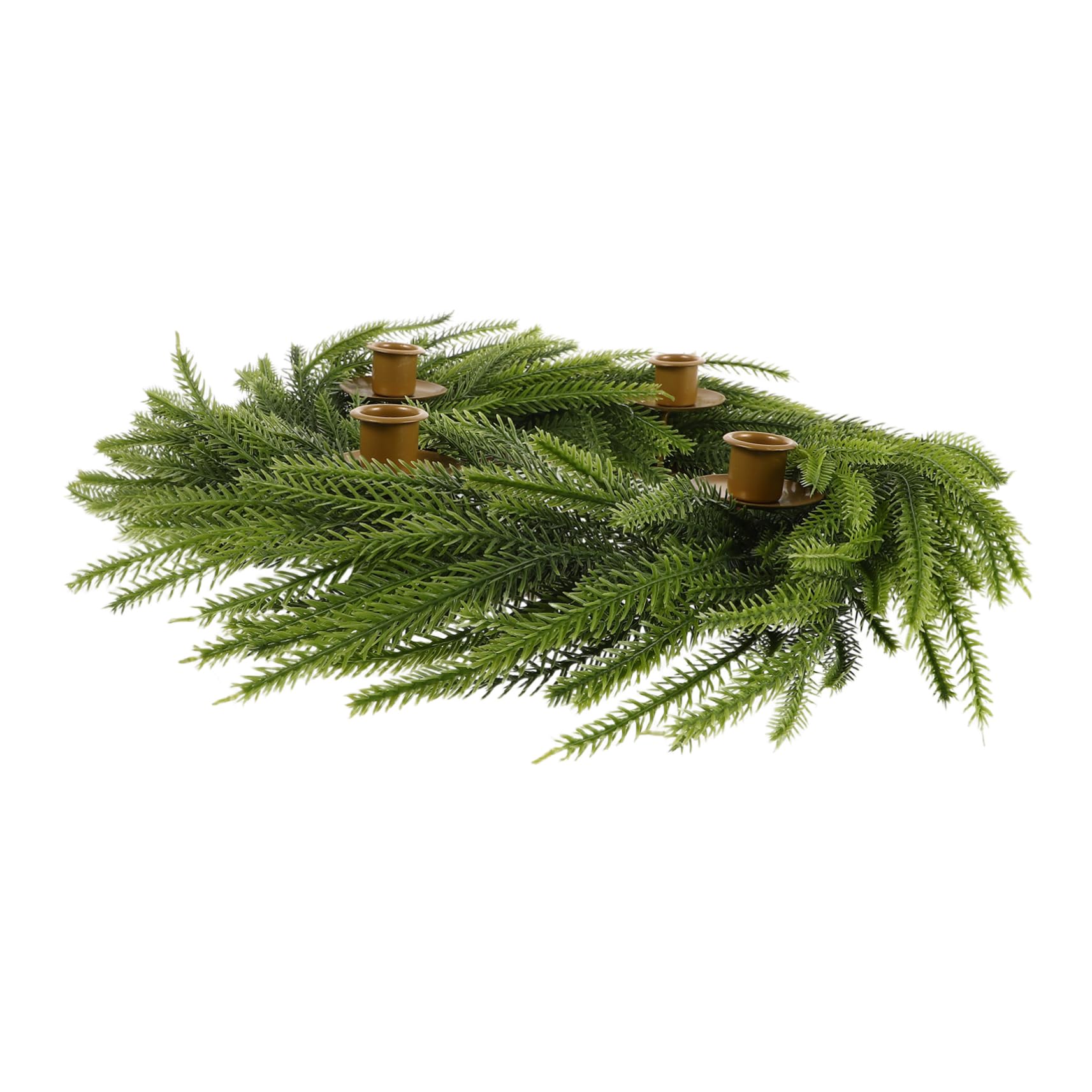 ERINGOGO Portacandele Natalizio Corona D'avvento in Plastica e Ferro, Design Raffinato e Robusto per Finestre e Soggiorno, Decorazione Festiva per Famiglia e Amici