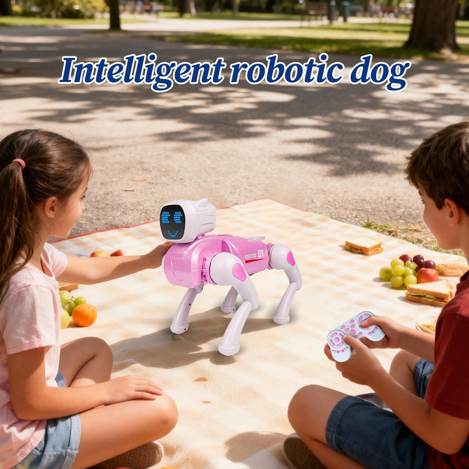 Cucciolo Robot Giocattoli Educativi Realistici Figure Telecomandate | Cane Robot Giocattolo Programmabile Per Bambini Ragazzi Casa Scuola Giardino Viaggio Compleanno Natale Festa