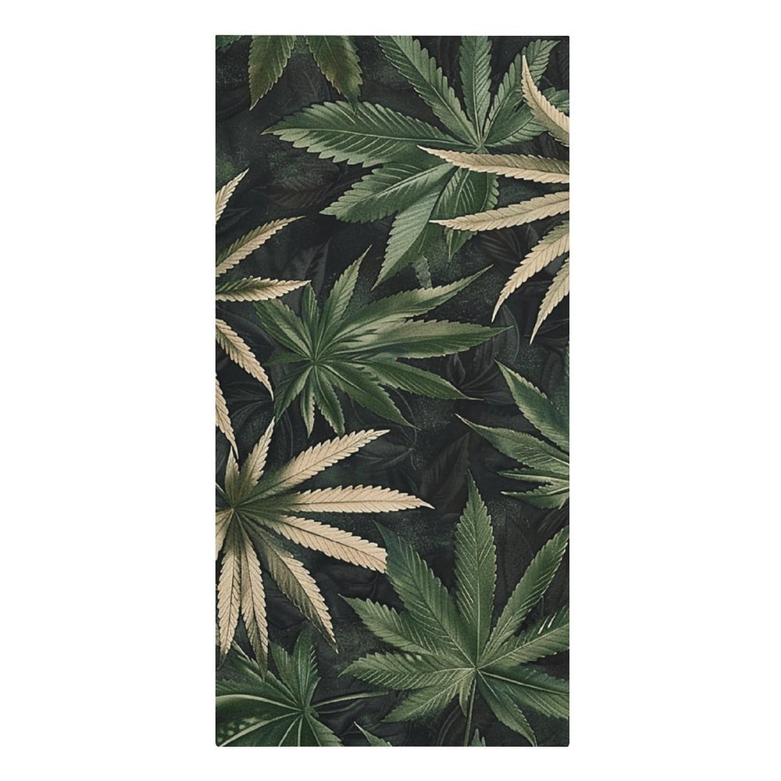 asbwuo Dark Green Leaves Beach Towels Extra Large Quick Dry Absorbent