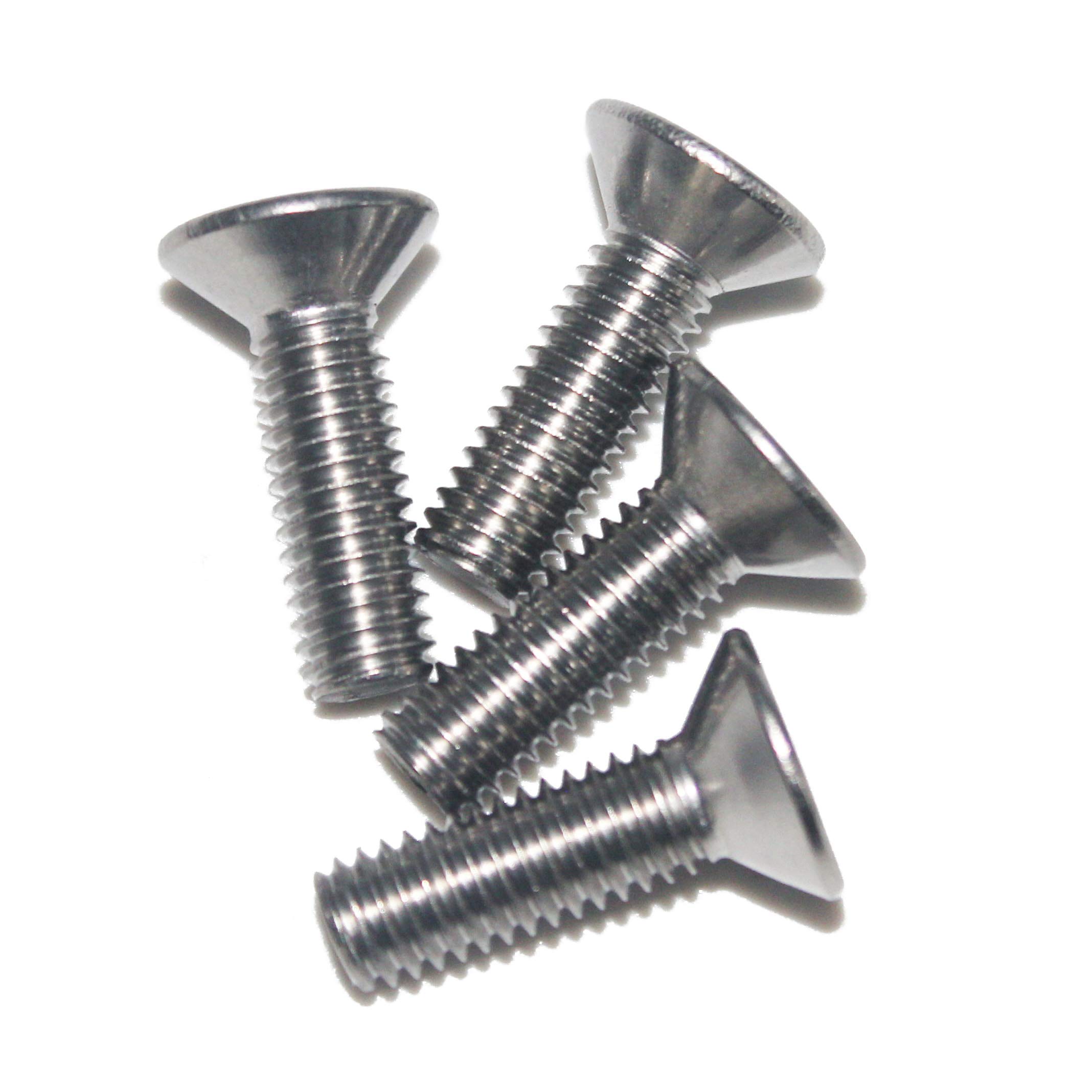Fullerkreg 18-8 Stainless Steel Hex Drive Flat Head Screw M8x1.25mm 16mm