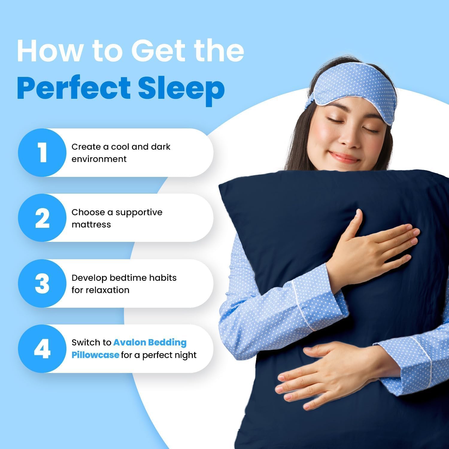 Avalon Bedding Pillow Cases Standard Size Navy Blue Pillow Cases Set of 12 Cotton Blend 200 TC Soft & Breathable Perfect for Home & Hospital, Hotel Quality Queen Pillow Protectors 30x20 Inches
