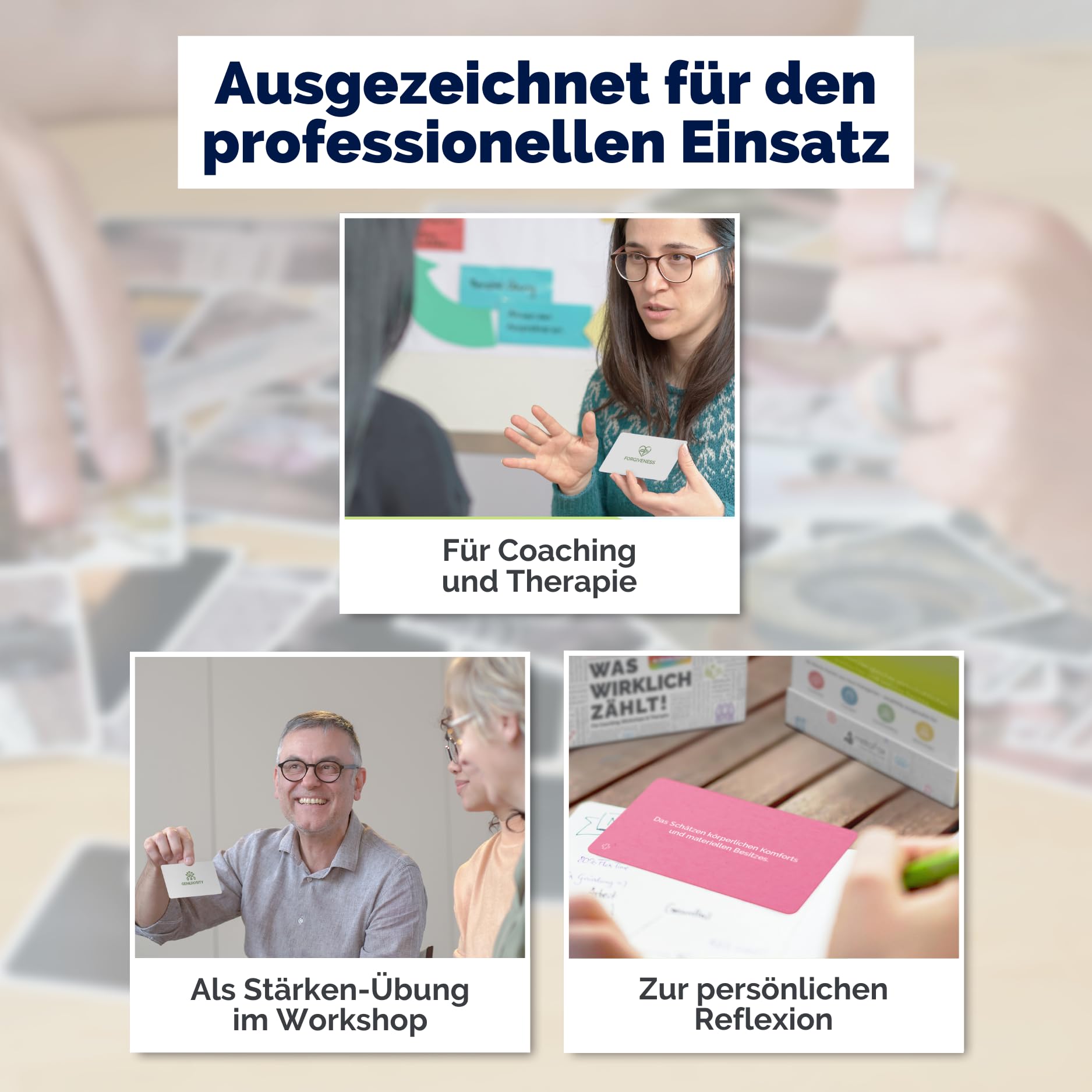 metaFox "Was wirklich zählt!" - 80 Wertekarten für Coaching, Workshops & Therapie - Für Life Coaching, Act Therapy Cards, Personal Values Cards und Therapy Tool