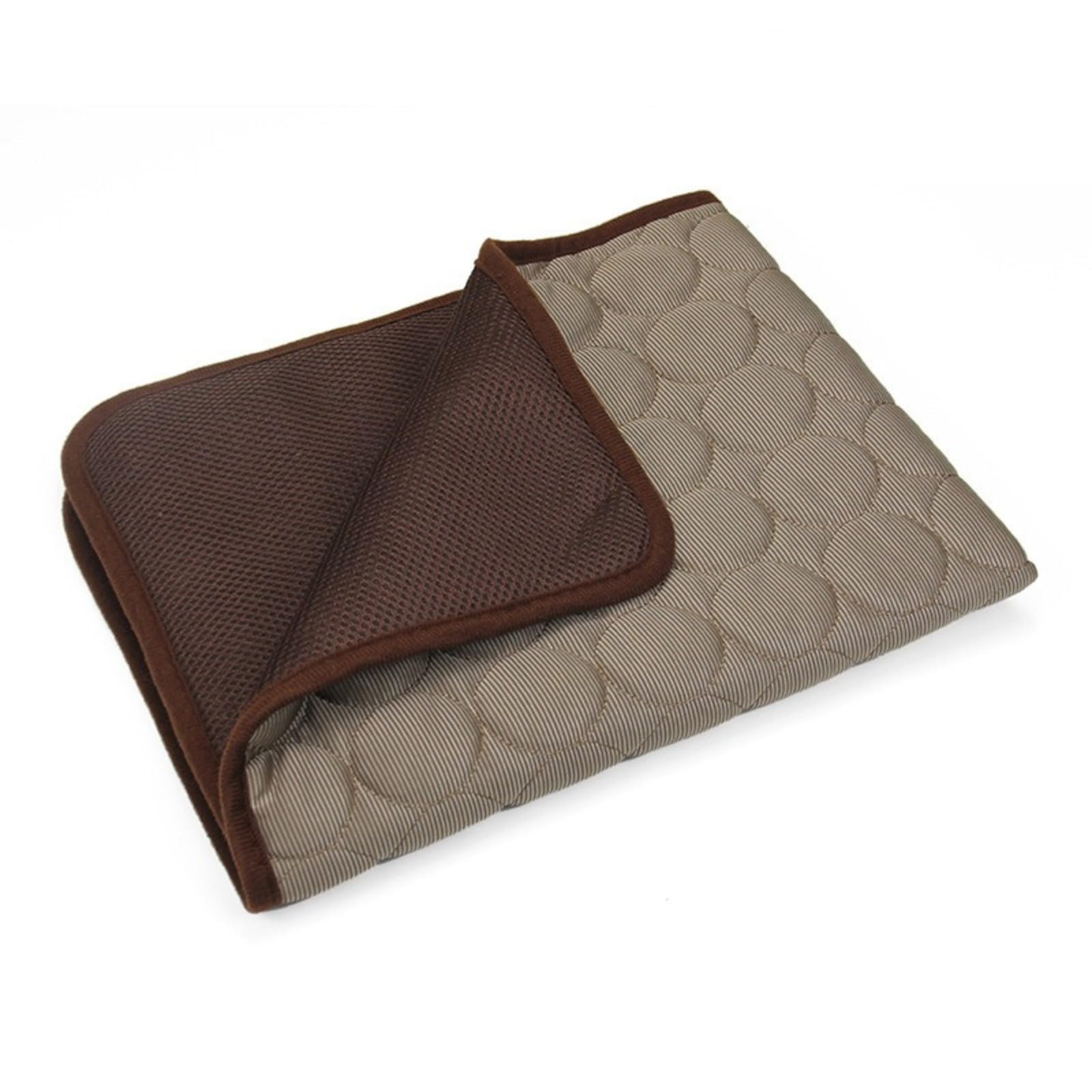 millionshare Pelsbarn Cooling Mat Cooling Dog Mat, Portable Pet Cooling Pad for Hot Weather, Large Cool Mat for Home, Travel & Crate (Coffee,XL-100X70)