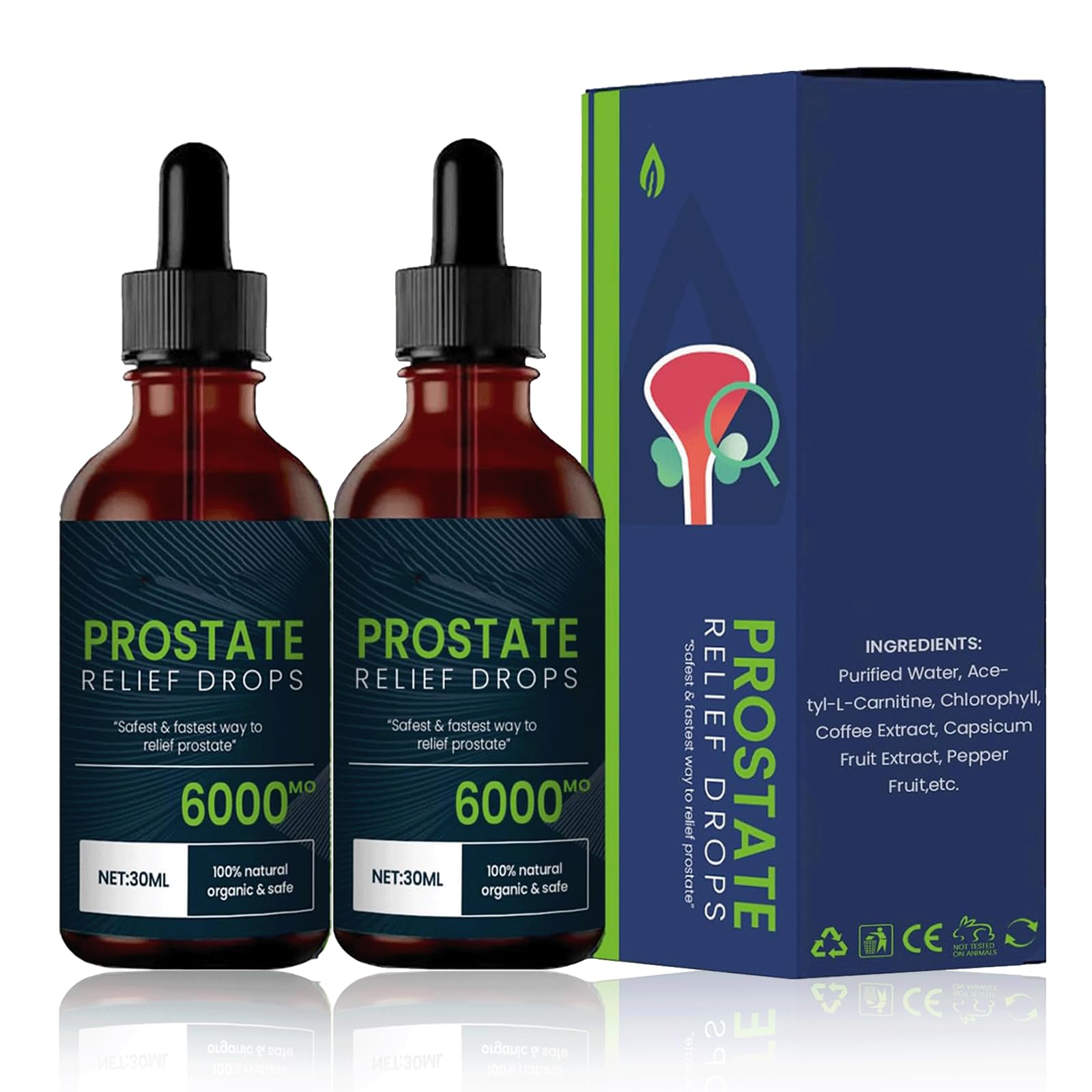 Prostate Relief Drops,Natravor Prostate Relief Drops,Prostate Treatment Drops,Prostate Treatment Drops for Men Health(2pcs)