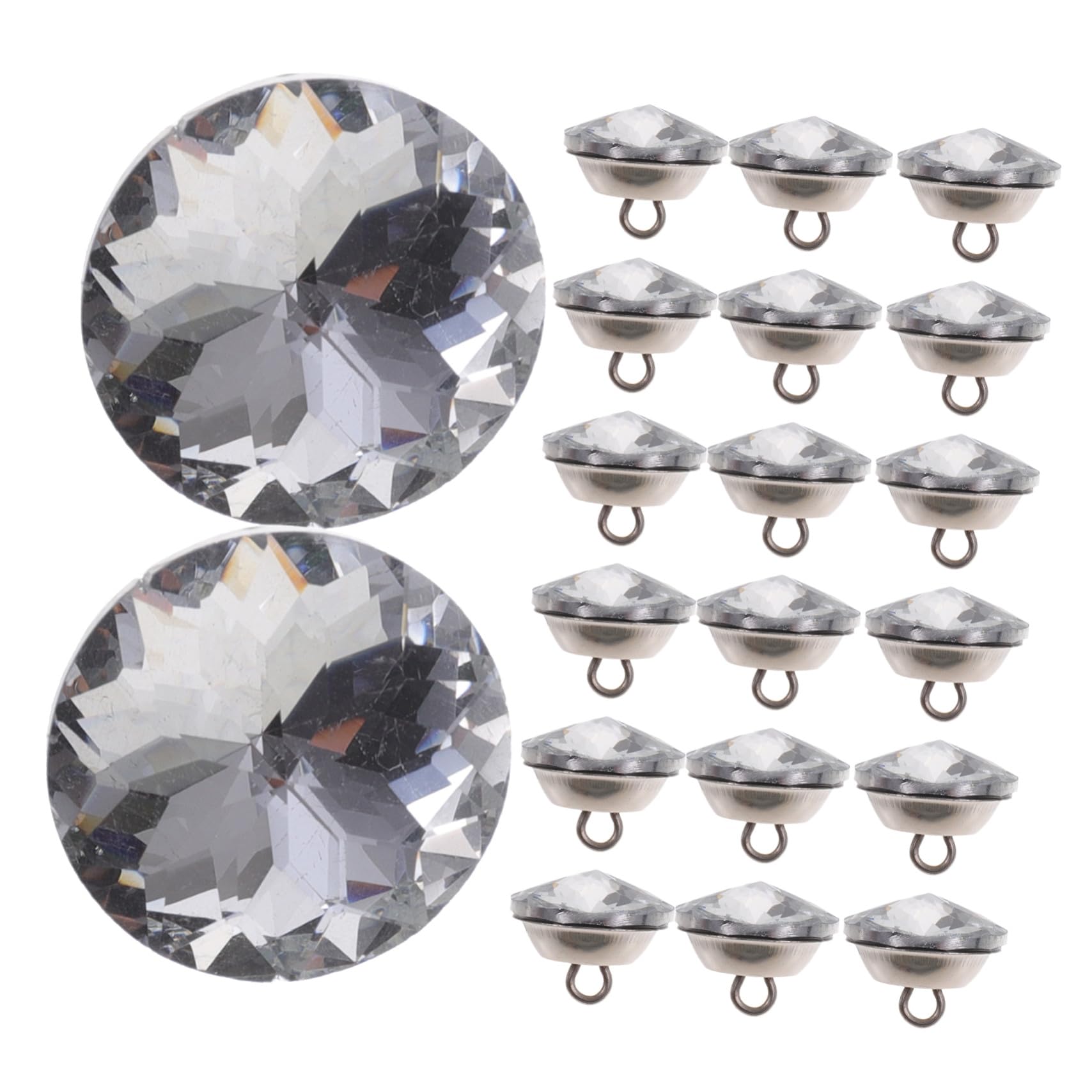 Boutons en Cristal Transparents pour Réparer et Customiser Tout