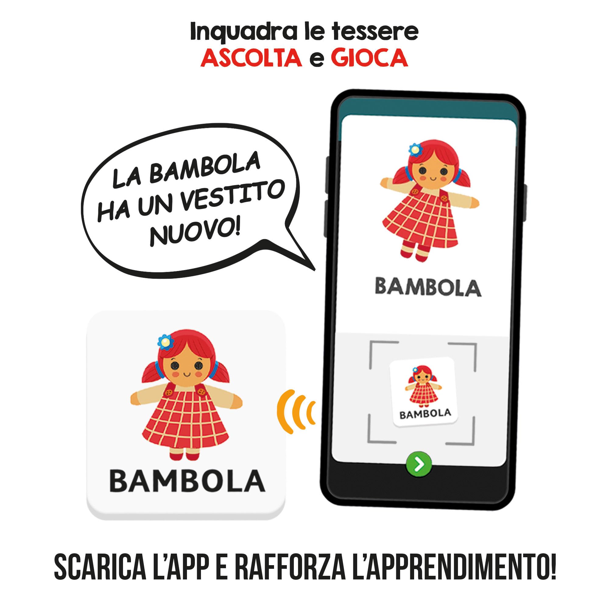 HEADU - Scrivo & Leggo 4.0 Prime PArole - Il primo gioco educativo animato e parlante! Gioco Educativo Per Bambini 3-6 Anni, Made In Italy | IT59940