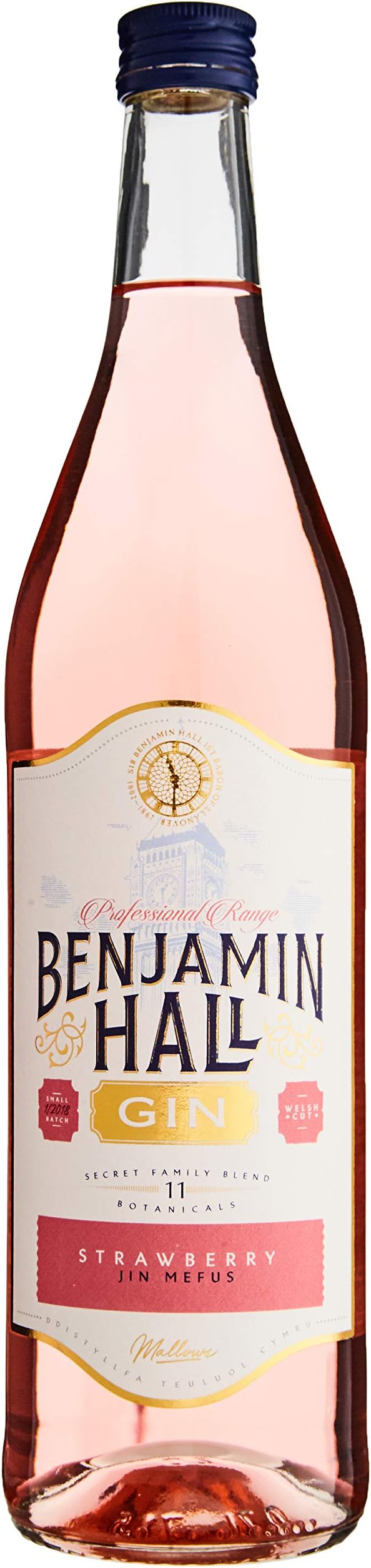 Benjamin Hall Strawberry Pink Gin, 70cl