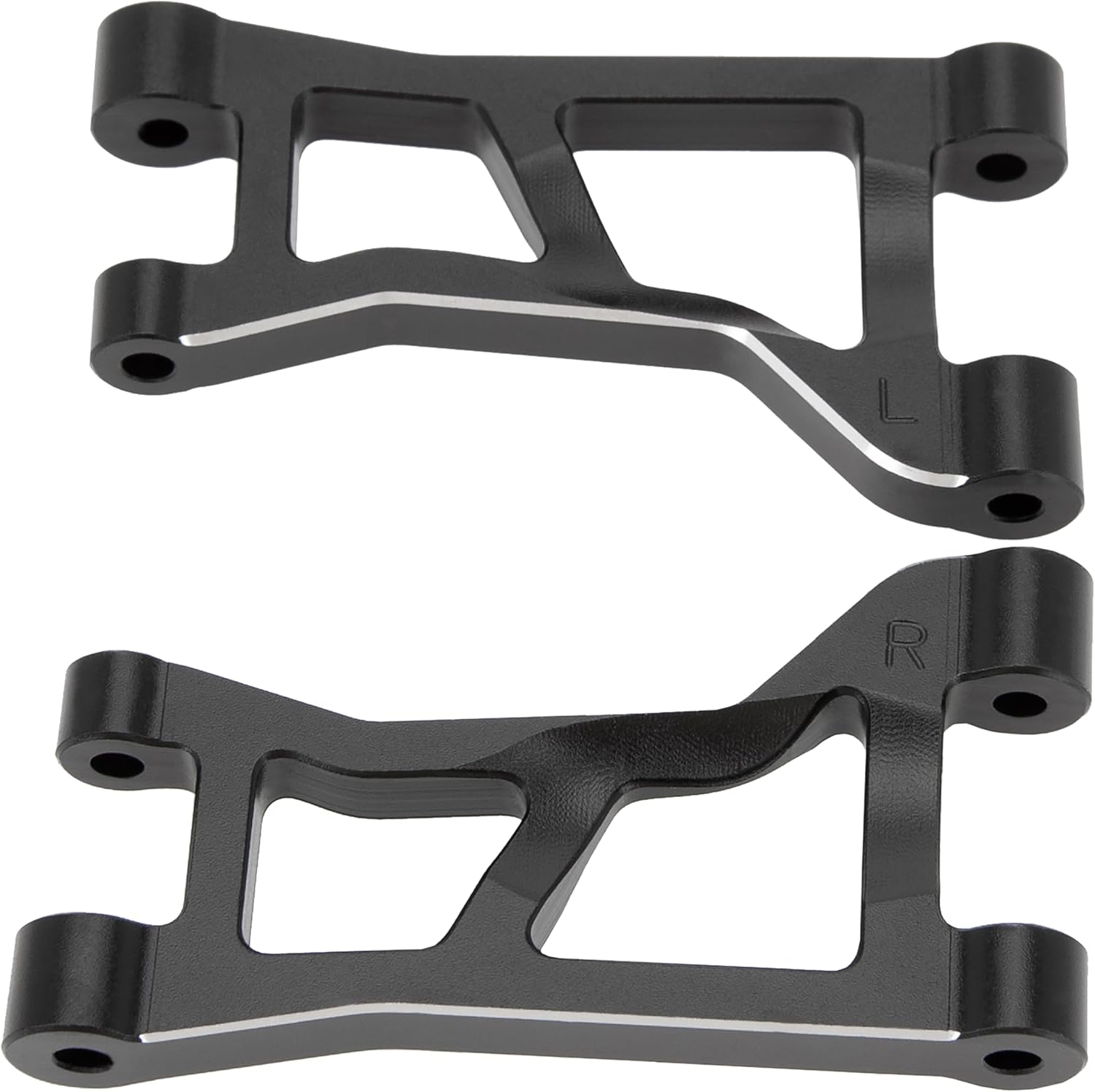 MEUS RACING Aluminum Suspension Arms Kit for Traxxas 1/16 Mini Maxx Upgrade Parts #10731 (Black)