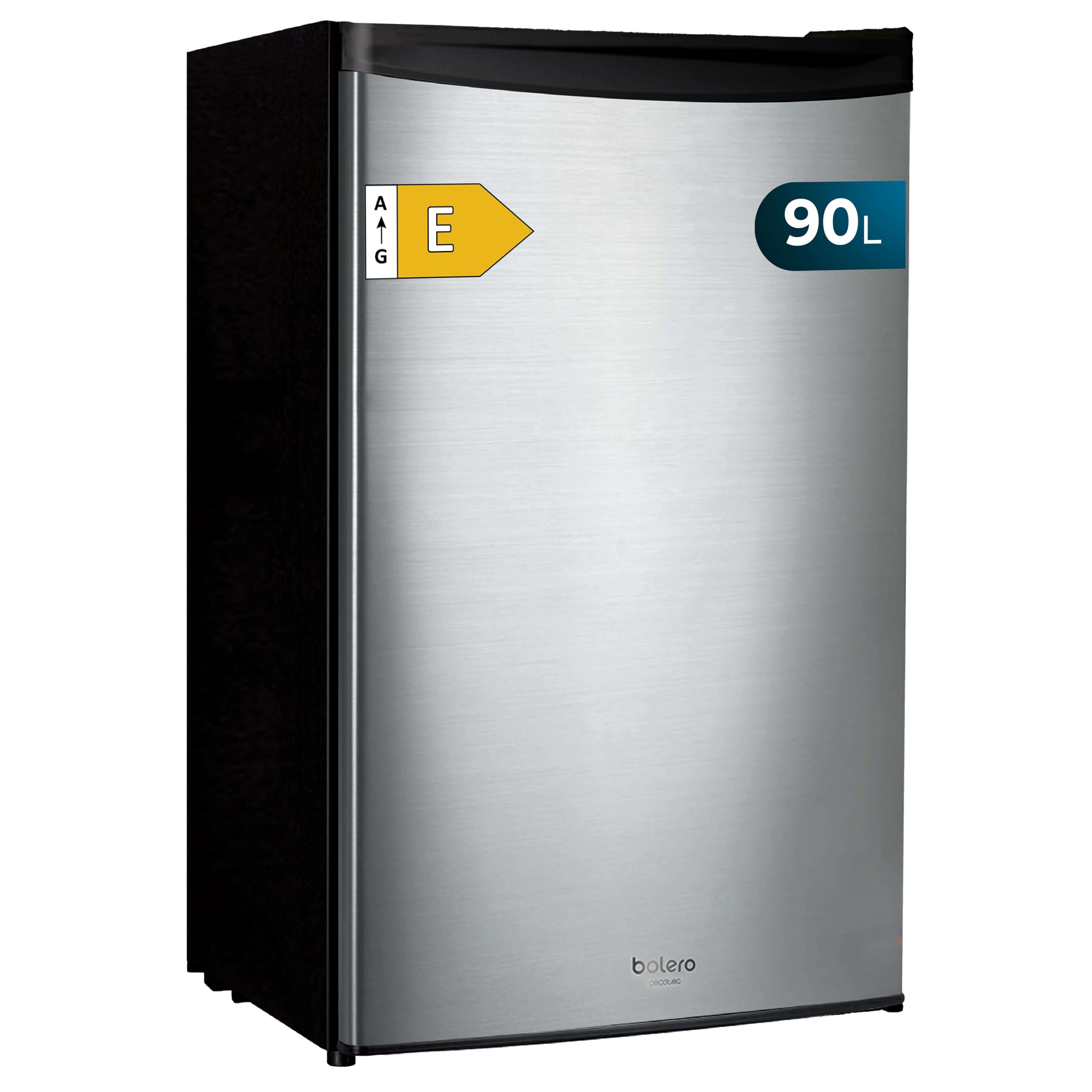 Cecotec Nevera Pequeña Frigorífico Mini 91L 1 Puerta Bolero Coolmarket TT Origin 90 Inox E. Frigorífico Sobremesa, 83cm de Alto y 47cm de Ancho, Bajo Consumo, Temperatura Regulable