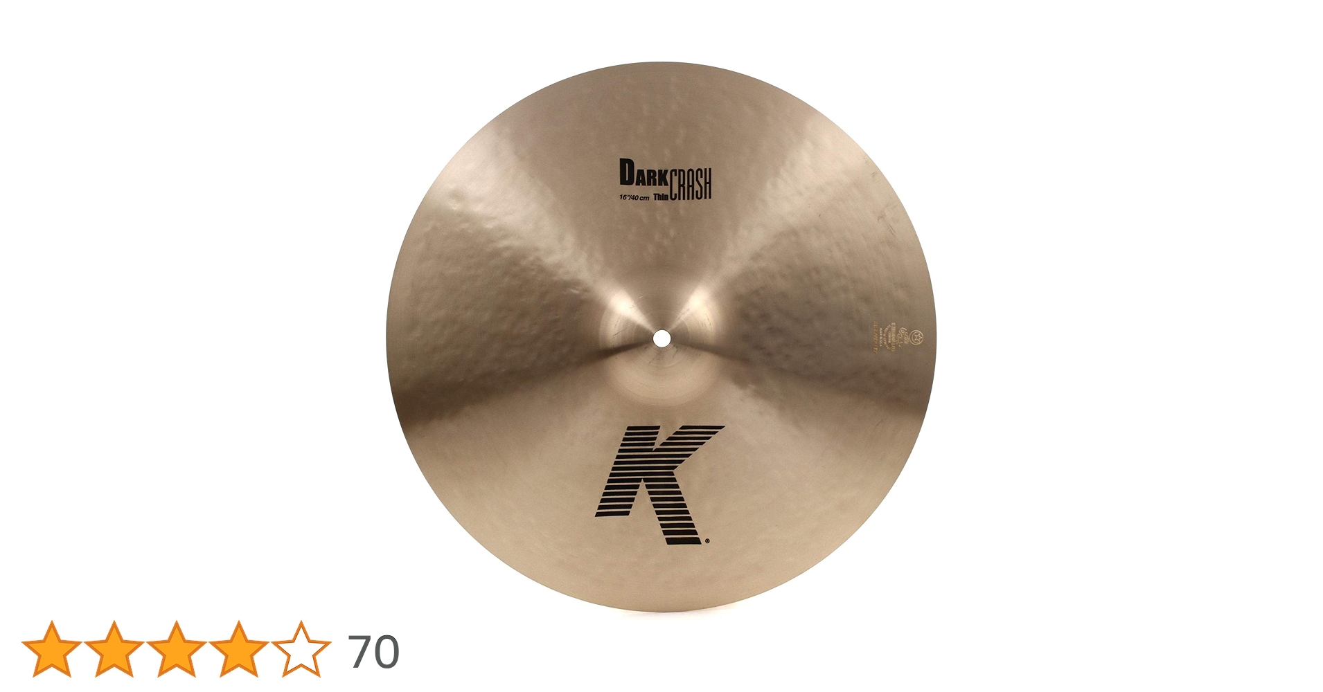 Zildjian K DARK CRASH THIN K DARK CRASH THIN K 16