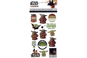 Enchanting Star Wars: The Mandalorian Baby Yoda Sticker