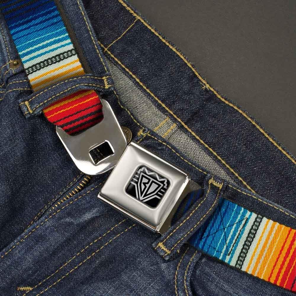Buckle-Down Seatbelt Belt - Zarape2 Vertical Multi Color Stripe