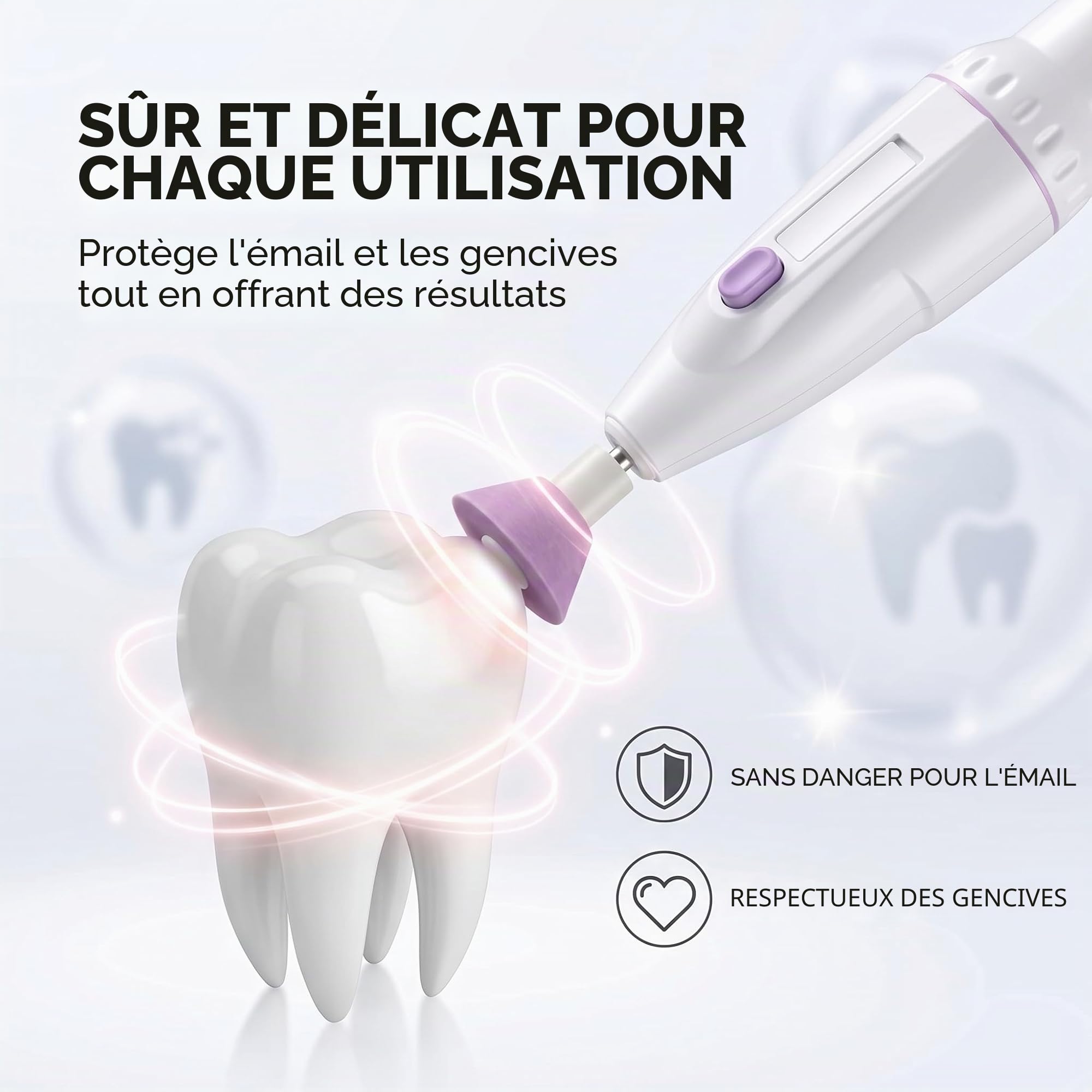 Broyeur dentaire électrique pour meulage, polissage, nettoyage, restauration sûre avec 5 têtes, 1 pièce