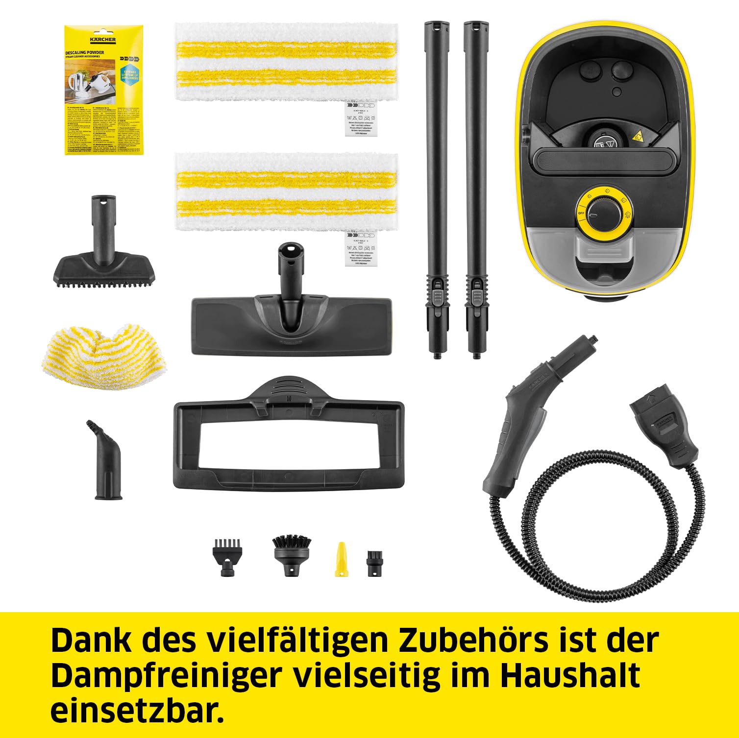 Kärcher Dampfreiniger SC 5 Deluxe Signature Line, 4 Bar, ca 130 m² Flächenleistung, 2250 W Heizleistung, in 3 min aufgeheizt, mit Teppichgleicher