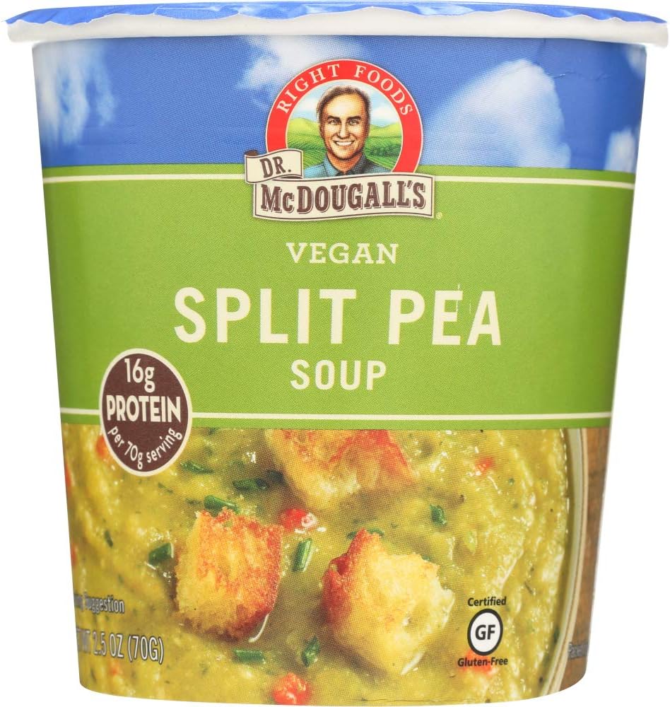 Dr. McDougall's Big Cup Vegan Soup Split Pea -- 2.5 oz - 2 pc