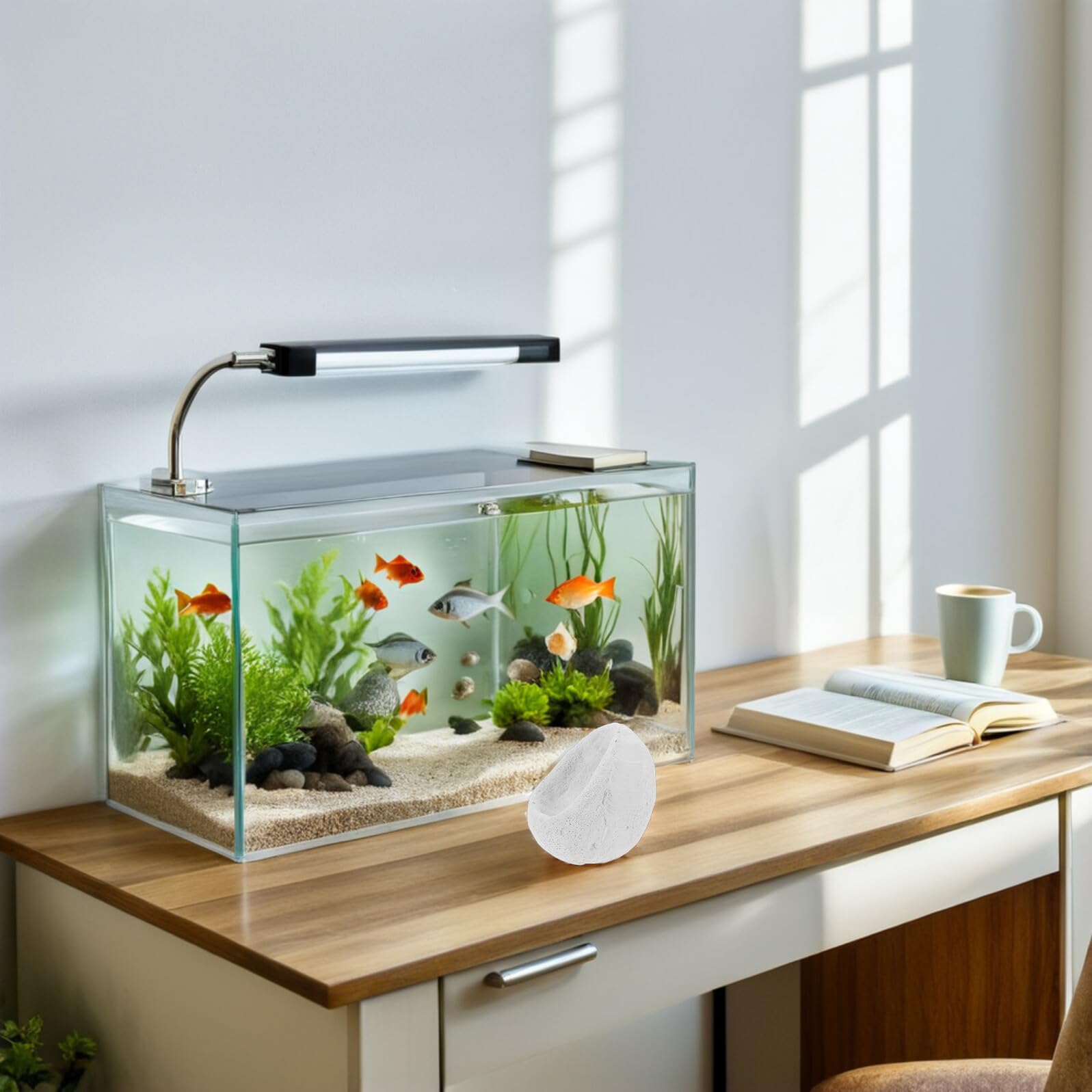 Ciieeo Decorazioni per Acquari in Ceramica per Anemoni Habitat Naturale per Acquari di Acqua Salata Ornamenti Subacquei per Arricchire Lo Scenario Marino