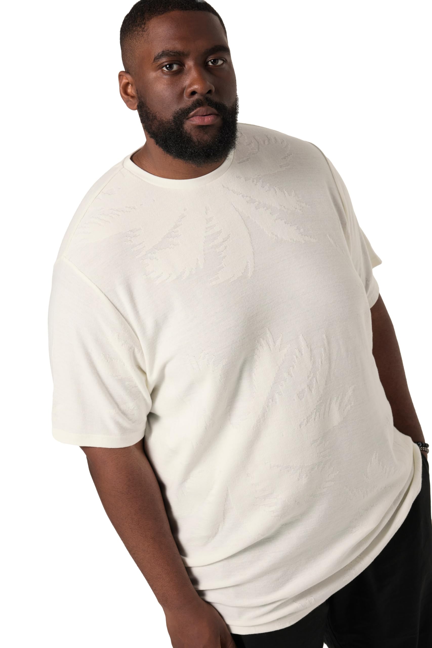 STHUGE T-Shirt FLEXLASTIC®, Halbarm, Oversized, Jacquardjersey 837002