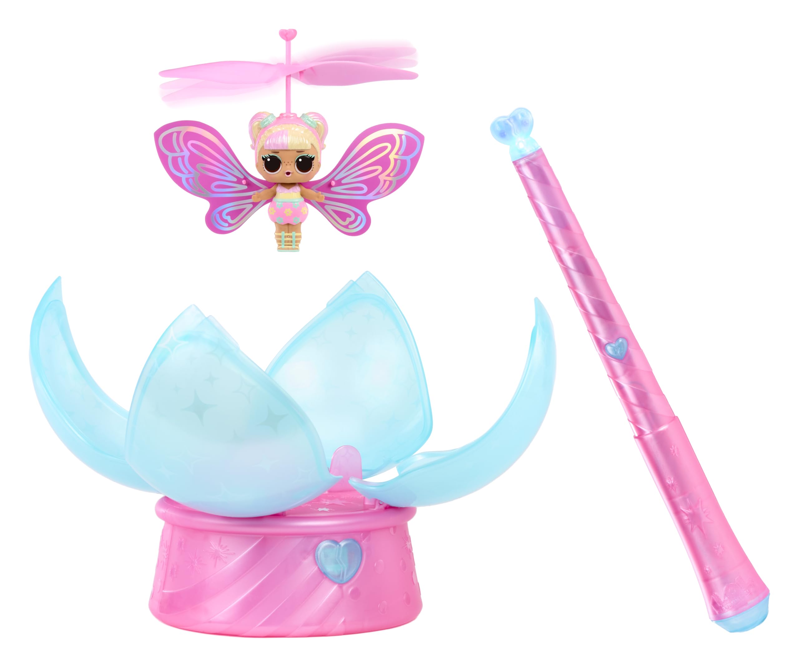 L.O.L. Surprise! Magic Flyers Fairies Tots - Flower Child - Comprend 1 Poupée et Une Baguette Magique, Présentée dans Un Emballage en Forme de Fleur, Collectionnez Les 2