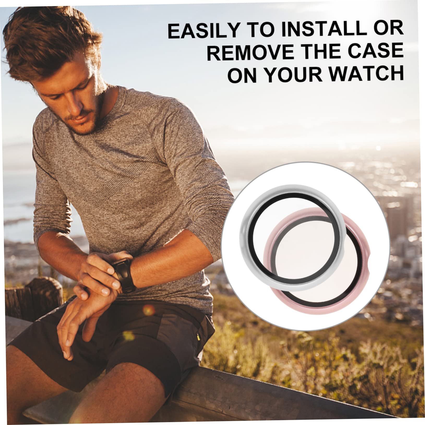 OSALADI 10pièces Couvre-écran De Montre Trempé pour Watch Coque De Anti-Rayures Et Anti-Chocs Installation Facile