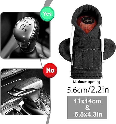 Miniatura 5 de Funda con Capucha para Pomo de Palanca de Cambios de Coche, Funda para Pomos de Palanca de Cambios, Funda para Palanca de Cambios de Coche, Lindo