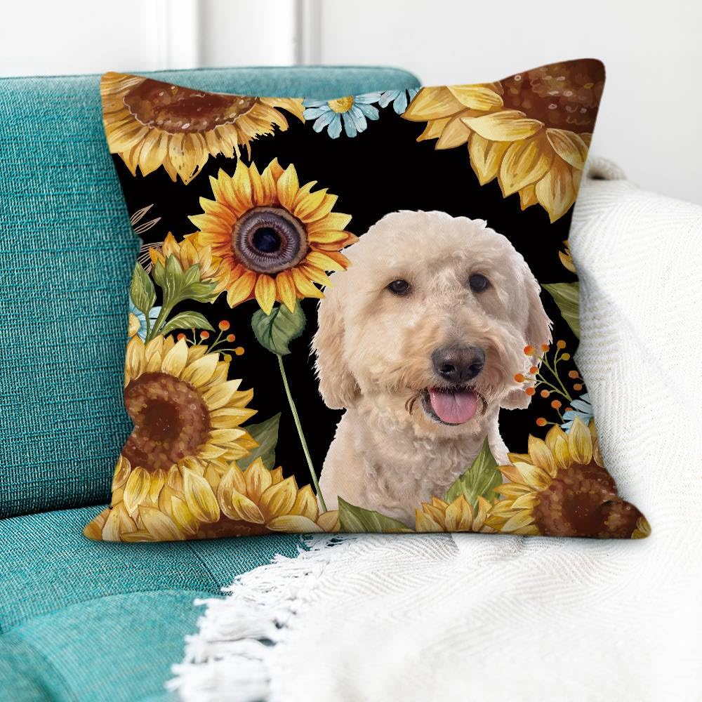 Federa Cuscino Decorativa Chinoiserie Con Stampa Cane A Federa Cuscino Decorativa Chinoiserie Con Stampa Cane A