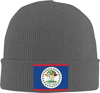 Flag of Belize Adult Warm Knitted Cap Cuffed Beanies Elastic Leisure Hat Hot Stamping