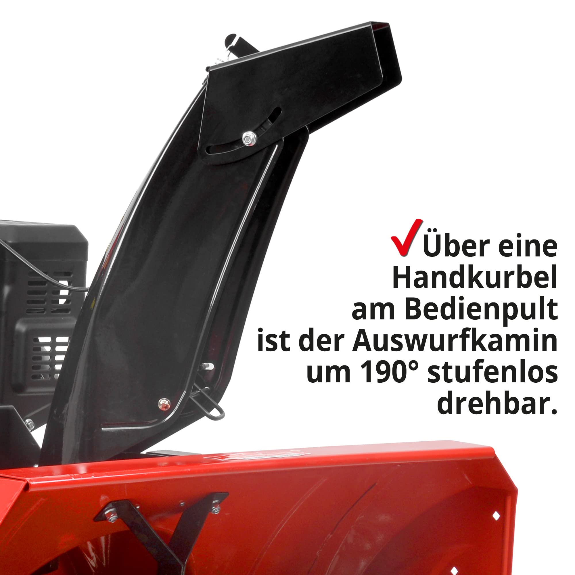 HECHT Benzin Schneefräse 87 cm – 2-stufig mit E-Start | 51 cm Arbeitshöhe, 15 m Auswurfweite, Raupenantrieb, 6 Vorwärts- & 2 Rückwärtsgänge, LED & Griffheizung