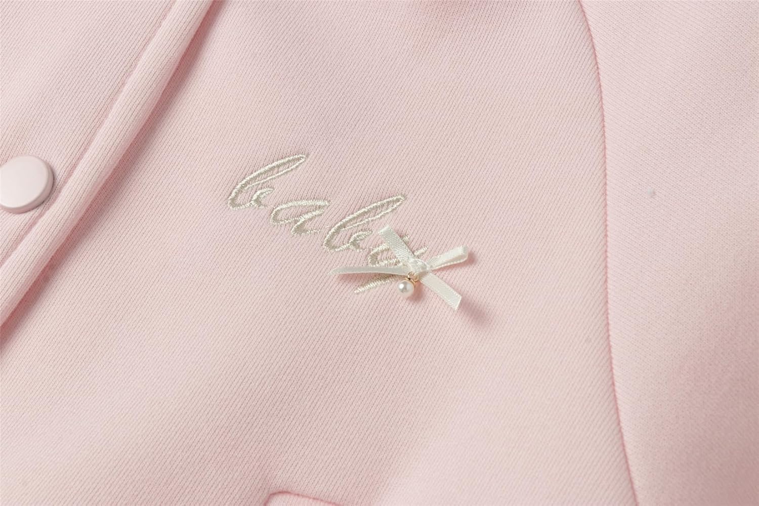 Mud Kingdom Girls Baseball Jacket Letterman Varsity Bomber Outerwear Cartoon Button Casual - Image 4