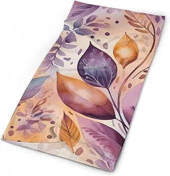 Flower And Leaf Pattern Balaclava Breathable Neck Gaiter Neck Face Mask Windproof Scarf Face Cover for Men Women
