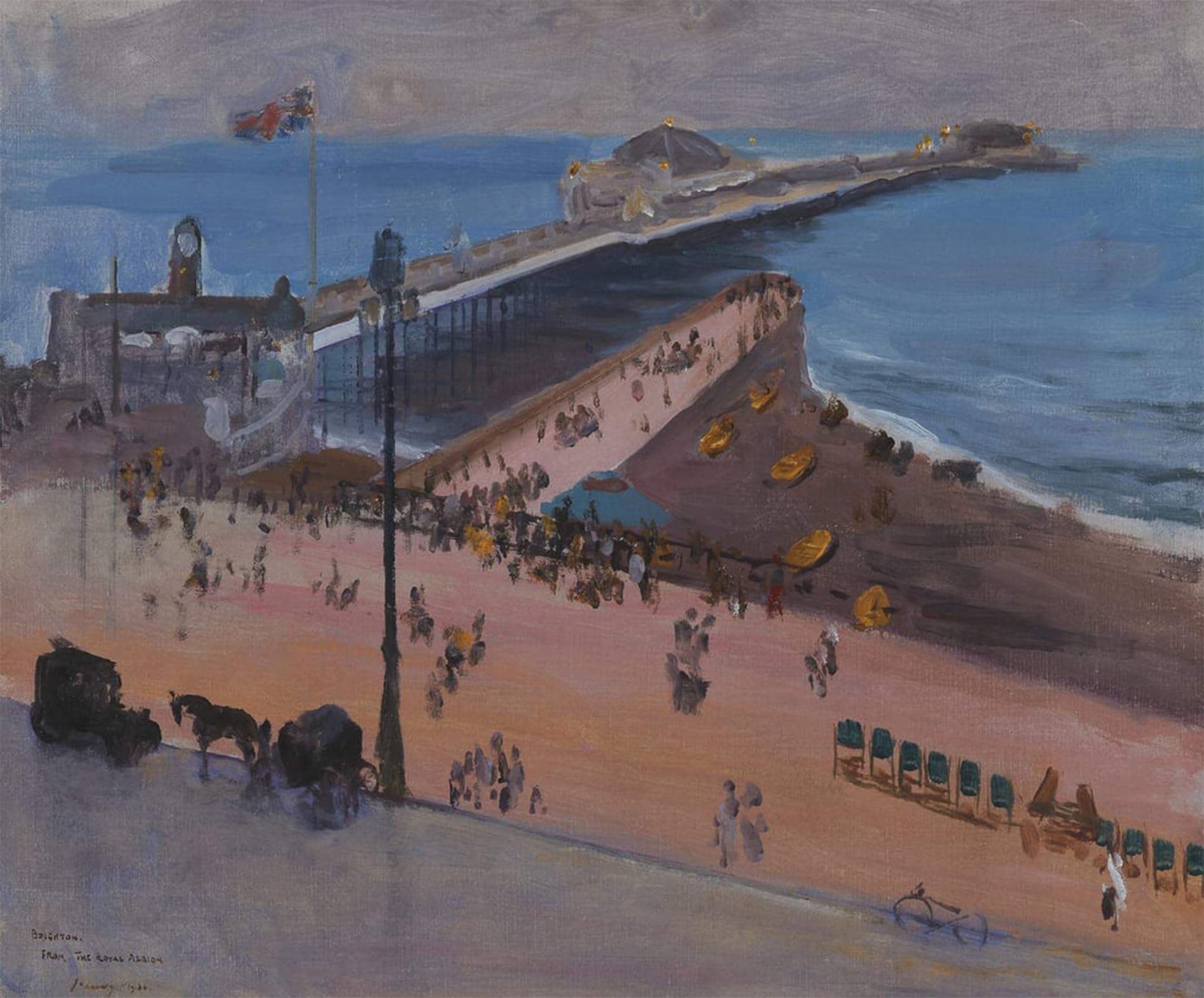 Cuadro Brighton de John Lavery impresión en óleo de 60x90cm para decoraciones del hogar 5