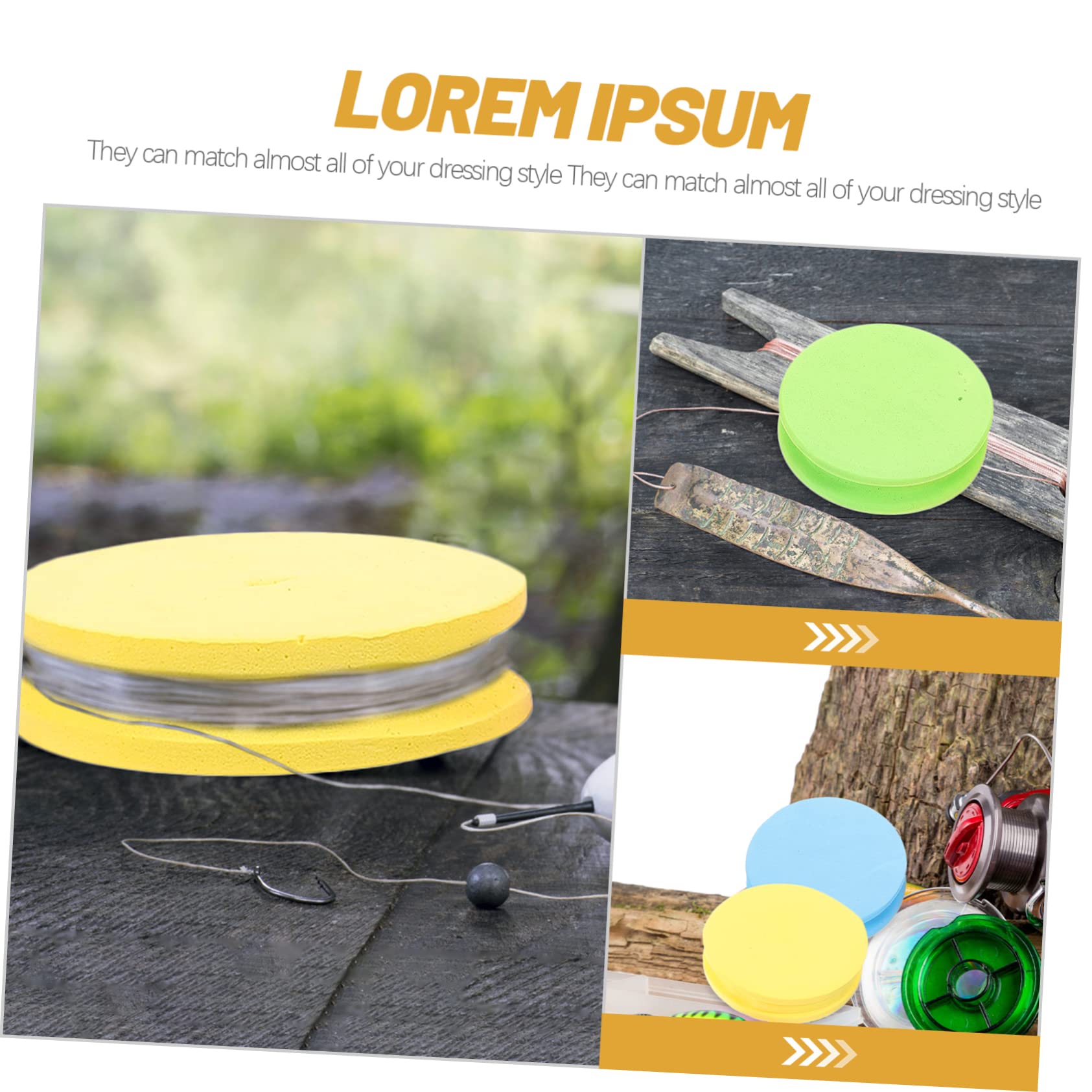 BESPORTBLE 3sets Fishing Line Winding Board Fishing String Holder Spools with Pins Lightweight and Durable for Management 10pcs*3