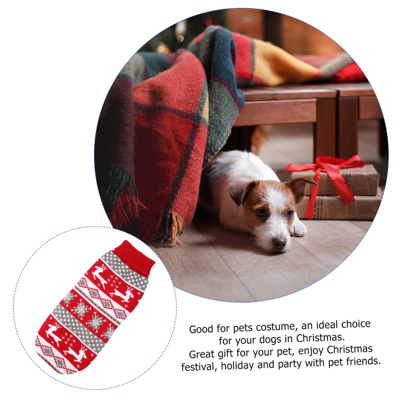 BESPORTBLE 3 Pz Maglione per Animali Domestici Costume Cane Natale Vestiti Cane Natale Cucciolo Giacca Invernale per Cuccioli Maglioni Natalizi Prodotti per Animali Vestiti per Cani
