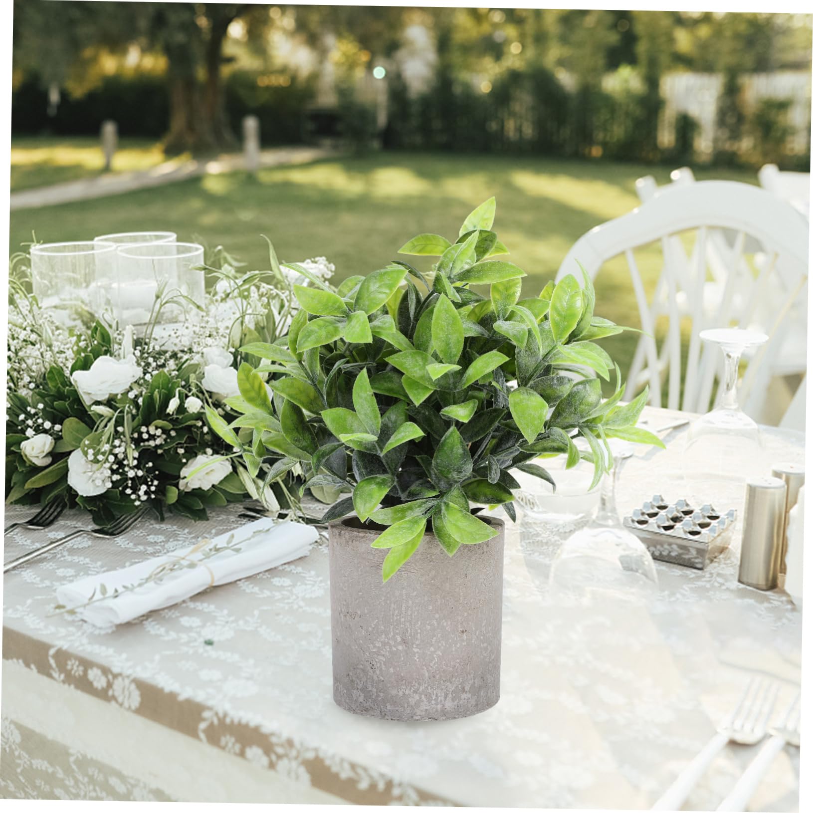 Zerodeko 3pezzi Potted Eucalyptus Per Decorazione Per e Casa Centrotavola Per Spazi