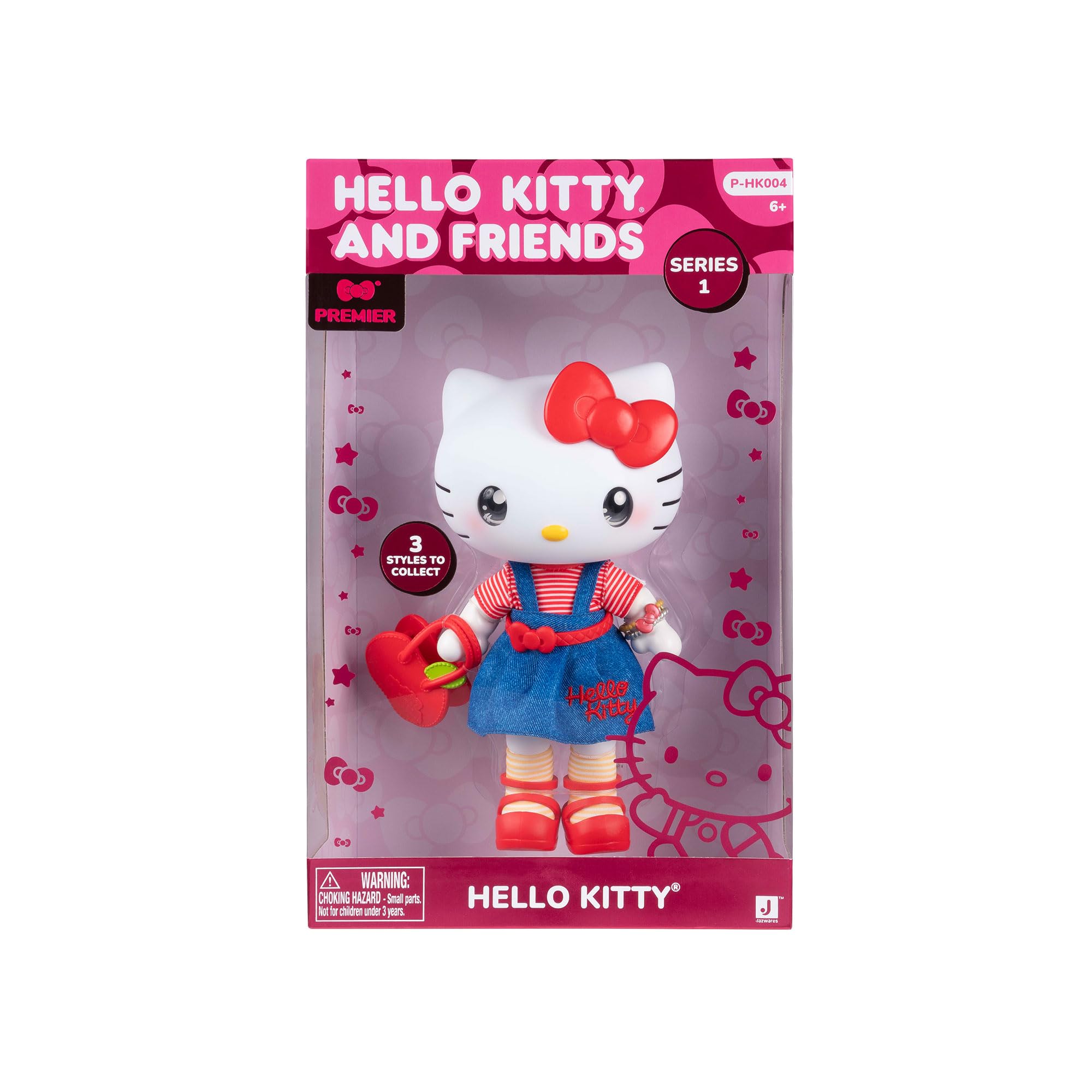 Hello Kitty - Lalka Premier o wysokości 20 cm, 9 punktów, zdejmowane ubrania i akcesoria, dla kolekcjonerów, dziewcząt i dzieci od 3 lat