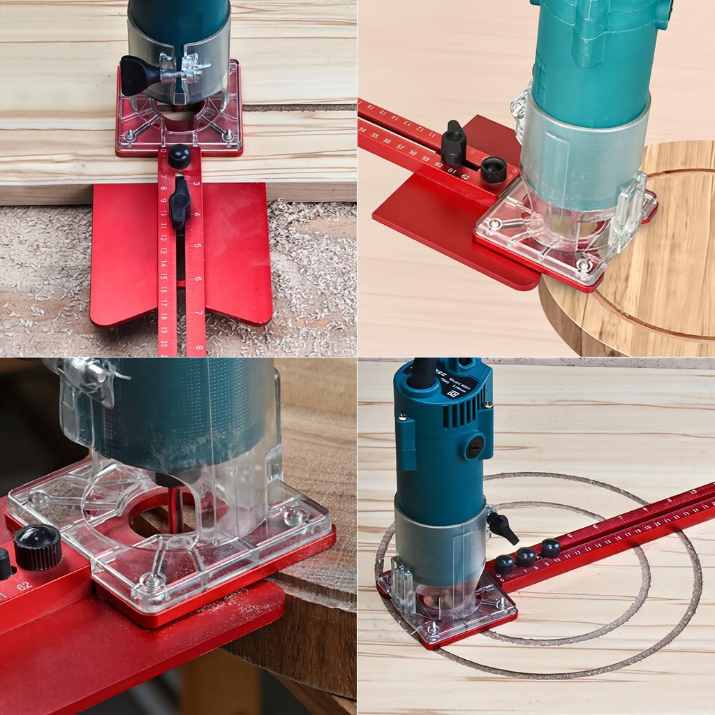 Serplex Router Circle Jig - 4-in-1 Woodworking -7