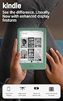 Amazon Kindle 16GB 2024 Matcha Green - Lightest Compact E-Reader, Brighter Light, Faster Page Turns, 6 Weeks Battery