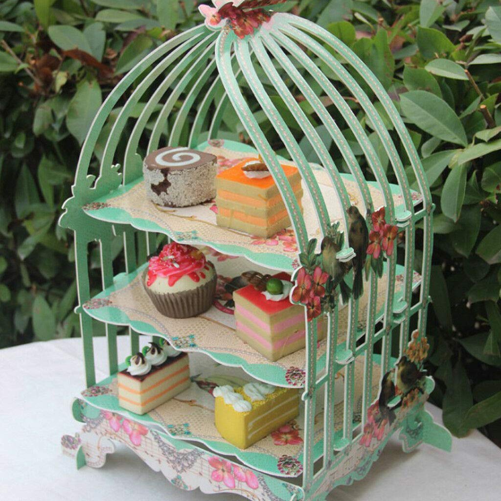 Birdcage Cupcake Display Stand Cake Stand Cardboard Holder Rack Cake Tools Home