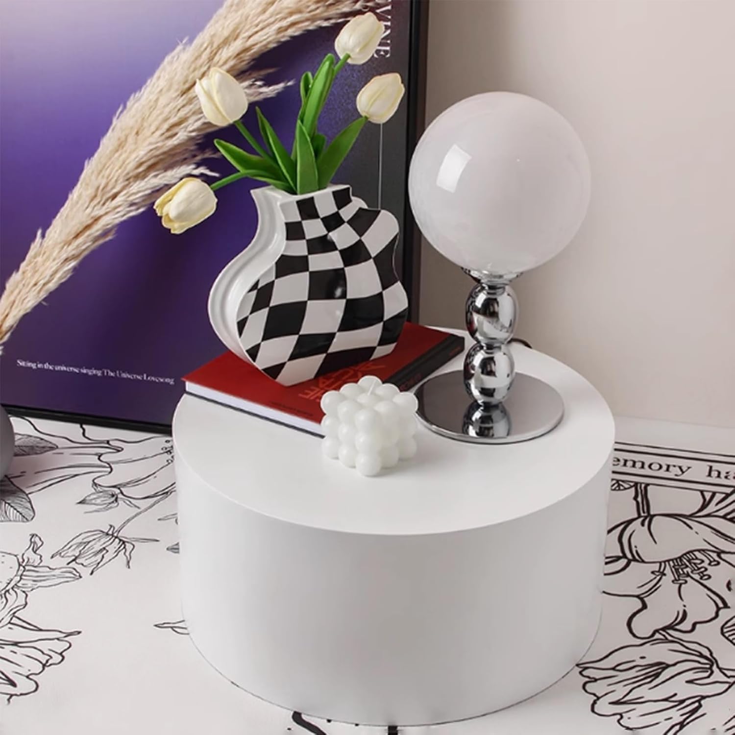 Support sur Pied pour boutiques de Mariage et magasins de vêtements, rehausseur de Socle cylindrique, Plateforme d'exposition Durable pour climatiseur