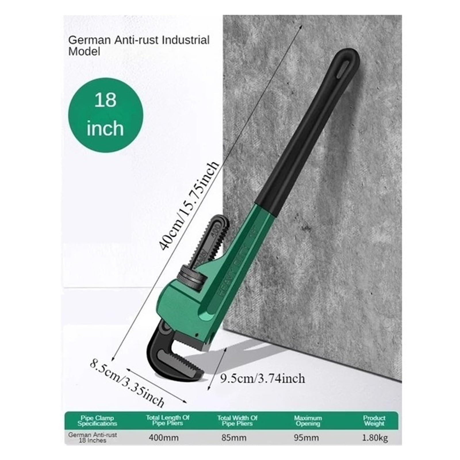 Juego De Llaves Llaves For Tubos Llave Universal De Boca Plana Ajustable Llave Dinamométrica Llave De Fontanería Alicates De Fontanero Herramientas Manuales(18 Inch-A)